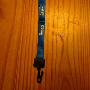 Mastic Home Exteriors lanyard. Blue.